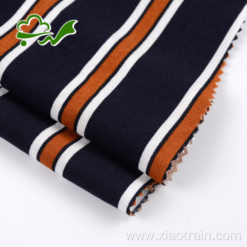 Plain dyed stripe printed 100 rayon dress fabric